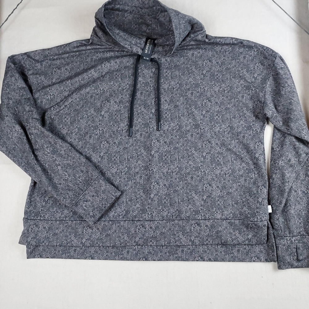 Mondetta Performance Luxe Hoodie Women's XL Gray Marled Stretch Athleisure - Picture 2 of 16